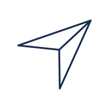 İzole edilmiş imleç ok çizgisi biçim vektör tasarımı