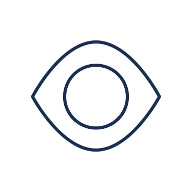 İzole edilmiş göz çizgisi biçim vektör tasarımı