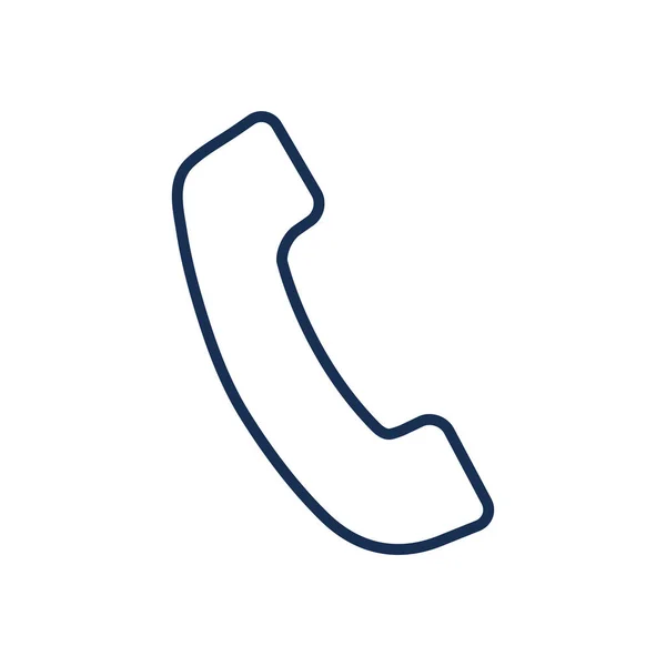 Isolated phone line style icon vector design — Διανυσματικό Αρχείο