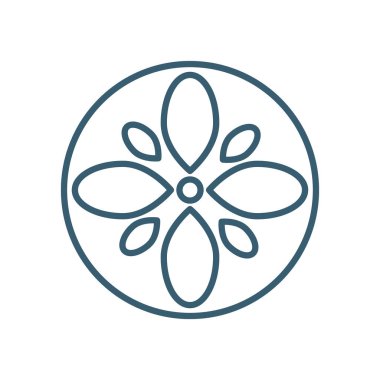 Isolated flower line style icon vector design