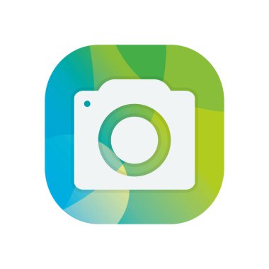 İzole kamera aygıtı düz biçim ikon vektör tasarımını engelliyor