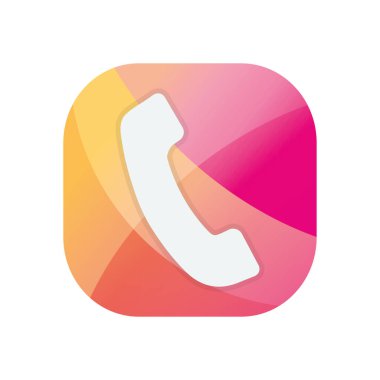 İzole edilmiş telefon bloğu düz biçim vektör tasarımı