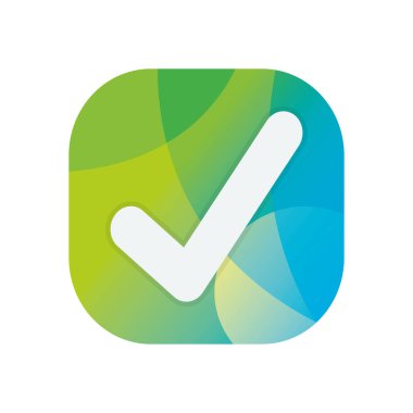 İşaretleme bloğu düz biçim vektör tasarımını kontrol et