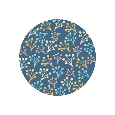 İzole edilmiş yapraklar düz blok biçim vektör tasarımı