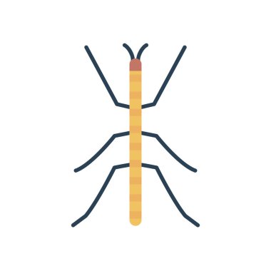 çubuk böceği simgesi, düz stil