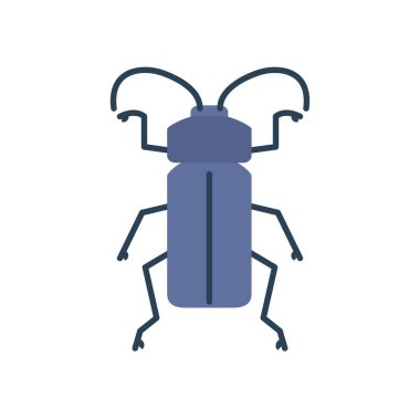 Kaplan böceği simgesi, düz stil