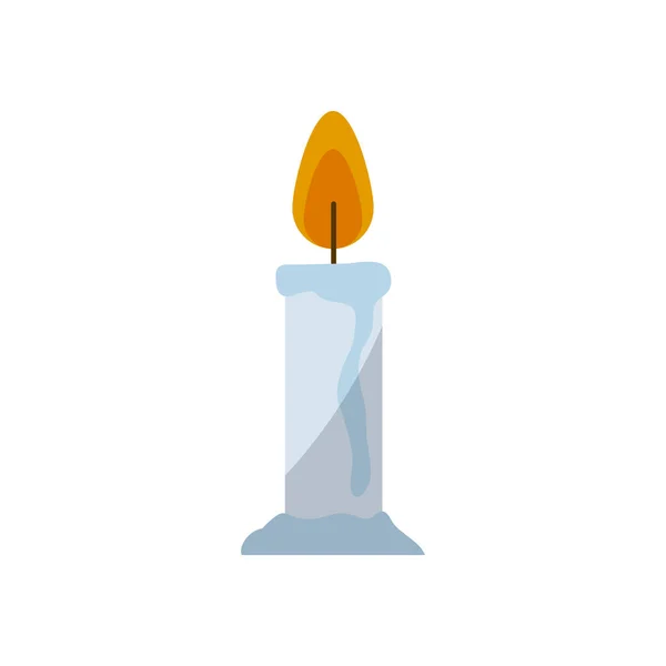 Isolated candle flat style icon vector design — Stock Vector