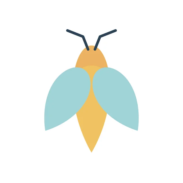 Icono de abeja, estilo plano — Vector de stock
