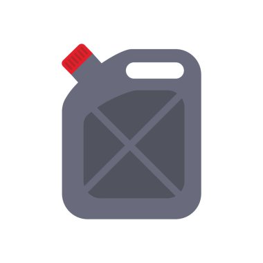 Yağ galonu simgesi, düz stil