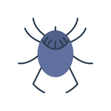 chafer böcek simgesi, düz biçim