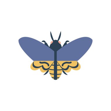 Yaprak kelebeği simgesi, düz stil