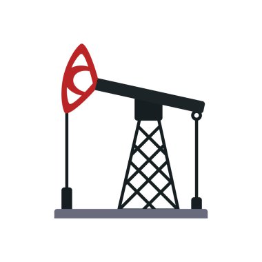 Petrol pompa simgesi, düz stil