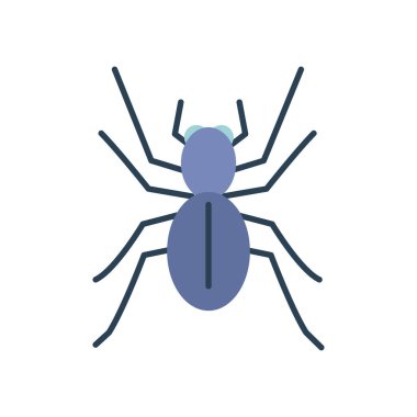 Örümcek simgesi, düz stil
