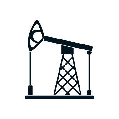 yağ pompası simgesi, siluet biçimi