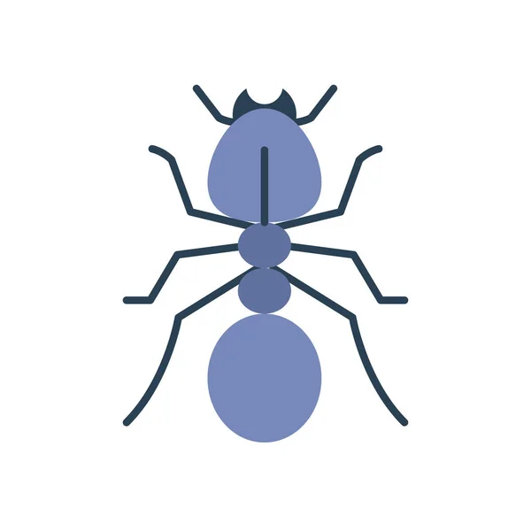 Ξύλο μυρμήγκι εικονίδιο, επίπεδη στυλ — Διανυσματικό Αρχείο