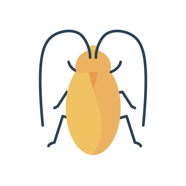 Icono de cucaracha gigante, estilo plano — Vector de stock