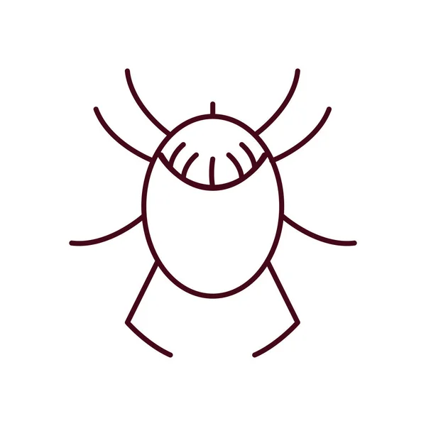 Chafer insect icoon, lijn stijl — Stockvector