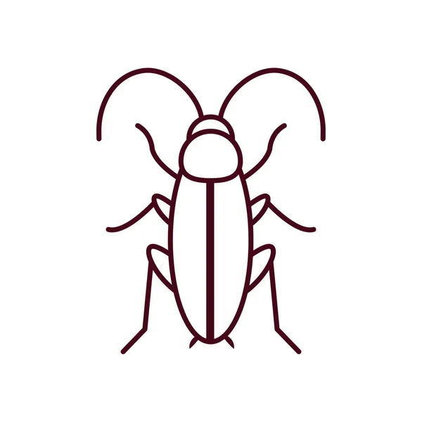 Grasshoper icon, line style — Stock Vector