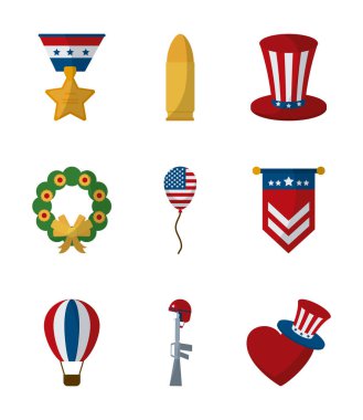 Anma Günü düz biçim vektör dizaynı