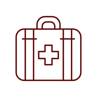 İlk yardım kutusu simgesi, satır biçimi