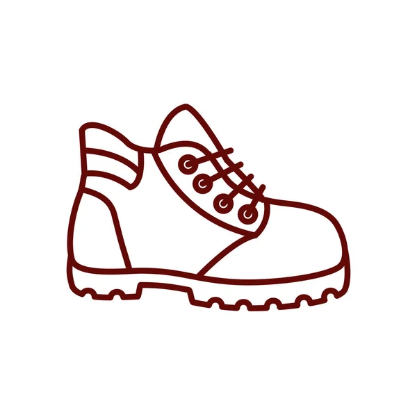 Icono de botas de trabajo, estilo de línea — Archivo Imágenes Vectoriales