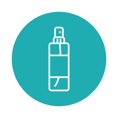 Temizleme spreyi taşınabilir şişe simgesi, blok biçimi