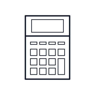 calculator icon, line style