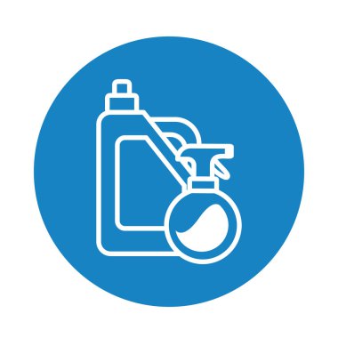 temizlik ürünleri şişe simgesi, blok biçimi