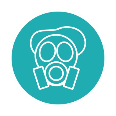 gaz maskesi simgesi, blok biçimi