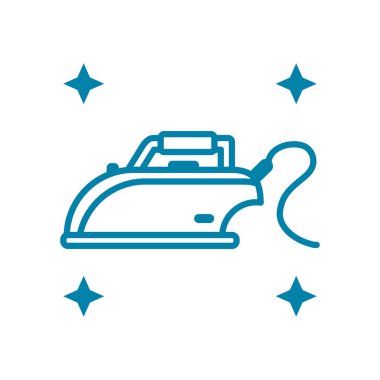 giysi ütü simgesi, düz stil