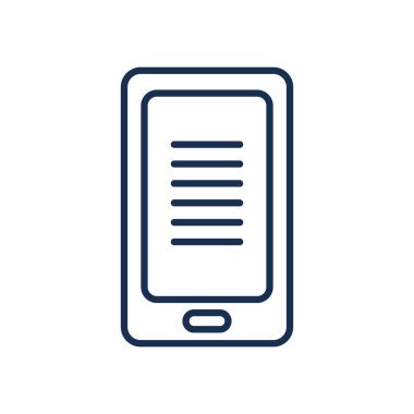 eğitim onlin kavramı, akıllı telefon ekran simgesi üzerinde akademik belge, satır biçimi