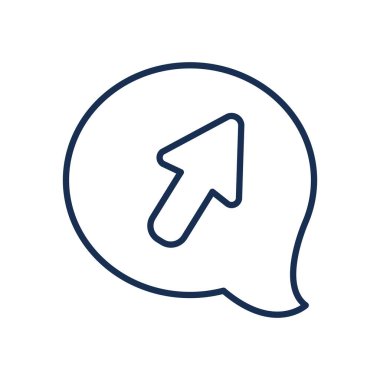 İmleç simgesi ile konuşma balonu, satır biçimi