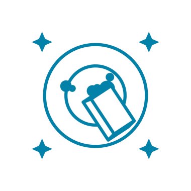 bulaşık sembolü simgesi, satır biçimi