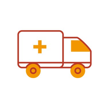 ambulans simgesi, yarı satır yarı renk