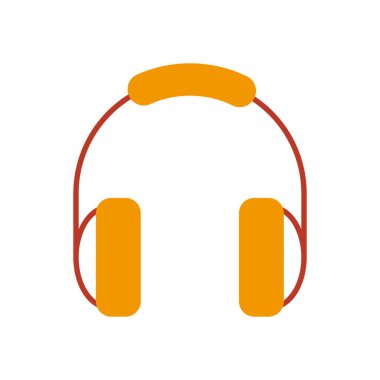 kulaklık simgesi, yarı çizgi yarı renk