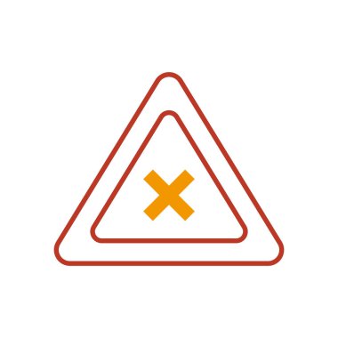 çapraz işaret simgesi değil, yarı çizgi yarı renk biçimi