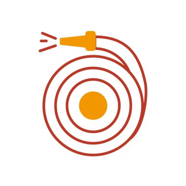 Hortum simgesi, yarı çizgi yarı renk