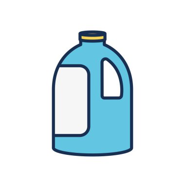 Dezenfeksiyon ve temizlik elementleri, sabun şişesi simgesi, satır doldurma biçimi