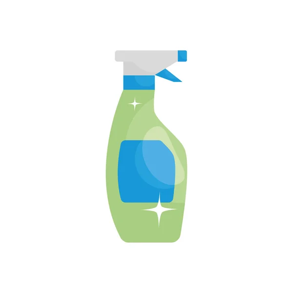 Ontsmettingsmiddel spray fles pictogram, platte stijl — Stockvector