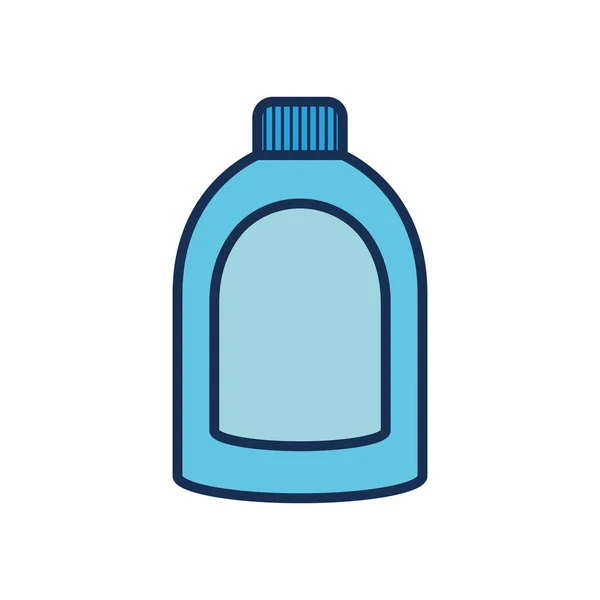 Ikona butelki detergentu, linia napełniania — Wektor stockowy