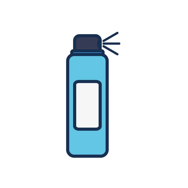 Icône de bouteille de pulvérisation de nettoyage, style de remplissage ligne — Image vectorielle