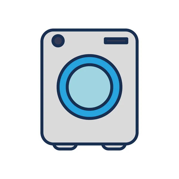 Icono de la lavadora, estilo de relleno de línea — Vector de stock