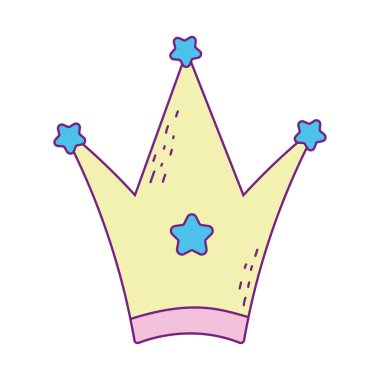 İzole kraliyet taç vektör tasarımı