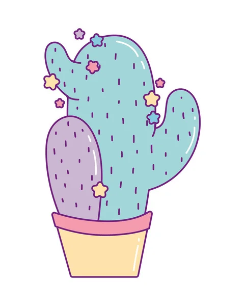 Isolated cactus plant vector design — Stock Vector