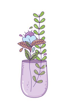 Çiçekli Mason kavanozu ve vektör tasarımı