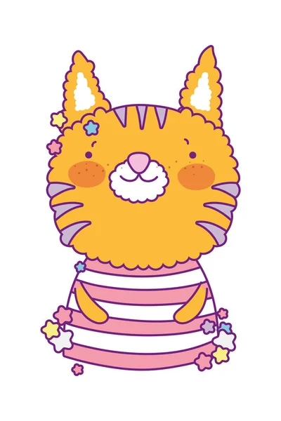 Cute cat cartoon vector design — Stock Vector