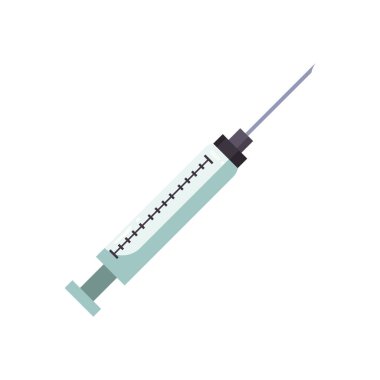 enjeksiyon düz biçim ikon vektör tasarımı