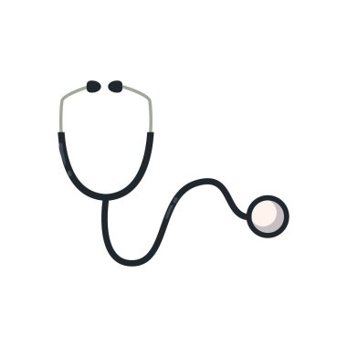 stetoskop düz biçim vektör tasarımı