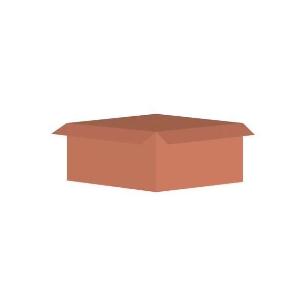 Box icon, platte stijl — Stockvector