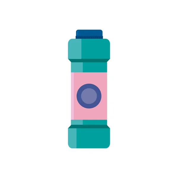 Bottiglia detergente stile piatto icona vettoriale design — Vettoriale Stock